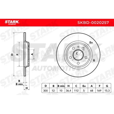 Brake Disc Stark SKBD-0020257 SKBD-0020257 - photo 5