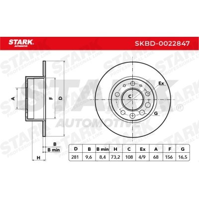 Brake Disc Stark SKBD-0022847 SKBD-0022847 - photo 3