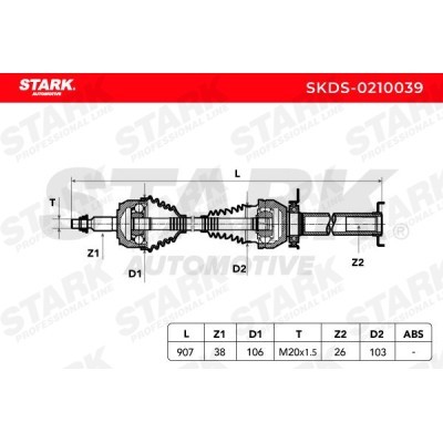 Drive Shaft Stark SKDS-0210039 SKDS-0210039 - photo 6