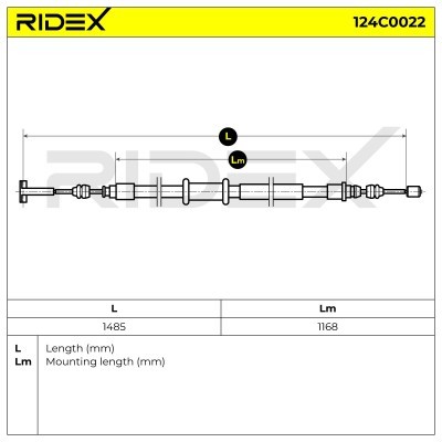 Cable Pull, Parking Brake RIDEX 124C0022 124C0022 - photo 6