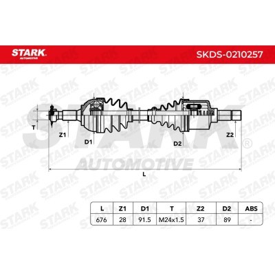 Drive Shaft Stark SKDS-0210257 SKDS-0210257 - photo 10
