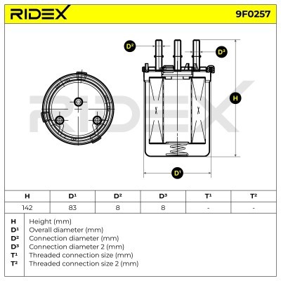 Fuel Filter RIDEX 9F0257 9F0257 - photo 6