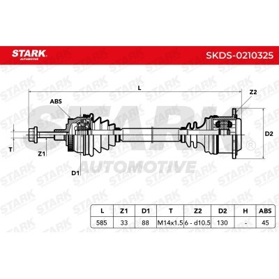 Drive Shaft Stark SKDS-0210325 SKDS-0210325 - photo 5