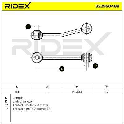 Stabilizer Link RIDEX 3229S0488 3229S0488 - photo 6
