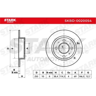 Brake Disc Stark SKBD-0020054 SKBD-0020054 - photo 5