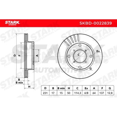 Brake Disc Stark SKBD-0022839 SKBD-0022839 - photo 5