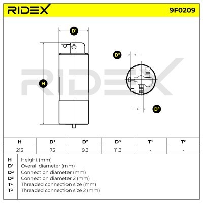 Fuel Filter RIDEX 9F0209 9F0209 - photo 6