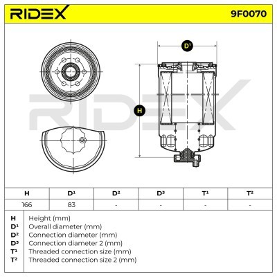 Fuel Filter RIDEX 9F0070 9F0070 - photo 5