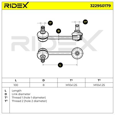 Stabilizer Link RIDEX 3229S0179 3229S0179 - photo 7