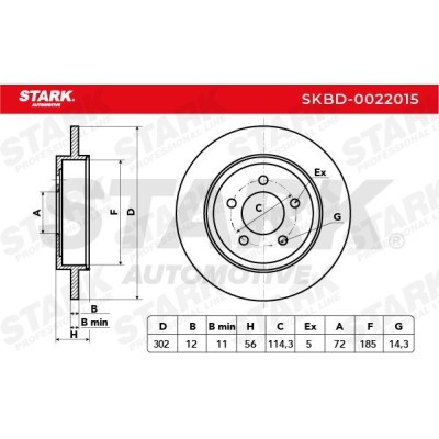 Brake Disc Stark SKBD-0022015 SKBD-0022015 - photo 6
