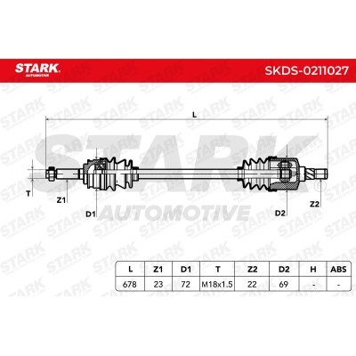 Drive Shaft Stark SKDS-0211027 SKDS-0211027 - photo 12