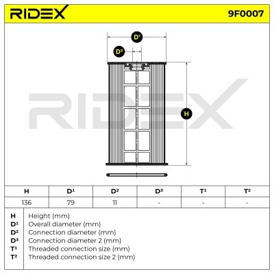 Fuel Filter RIDEX 9F0007 9F0007 - photo 11