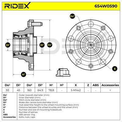 Wheel Bearing RIDEX 654W0590 654W0590 - photo 6