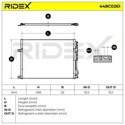 A/C condenser 448C0261 - photo 6