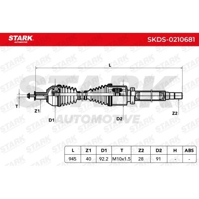 Drive Shaft Stark SKDS-0210681 SKDS-0210681 - photo 8