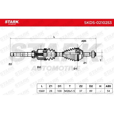 Drive Shaft Stark SKDS-0210253 SKDS-0210253 - photo 6