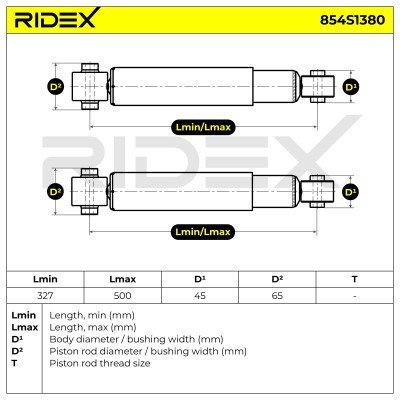 Shock Absorber RIDEX 854S1380 854S1380 - photo 5