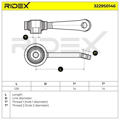 Stabilizer Link RIDEX 3229S0146 3229S0146 - photo 5
