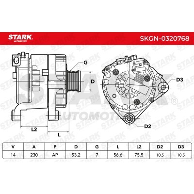 Alternator Stark SKGN-0320768 SKGN-0320768 - photo 7