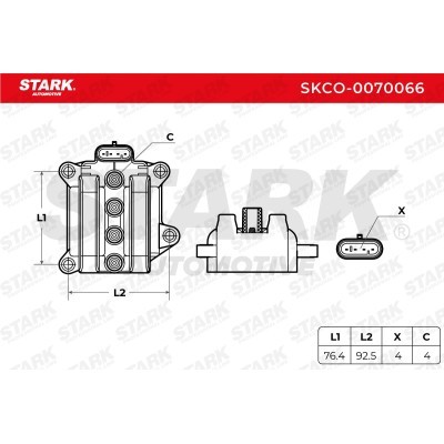 Ignition Coil Stark SKCO-0070066 SKCO-0070066 - photo 5
