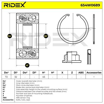 Wheel Bearing RIDEX 654W0689 654W0689 - photo 7