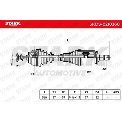 Drive Shaft Stark SKDS-0210360 SKDS-0210360 - photo 3