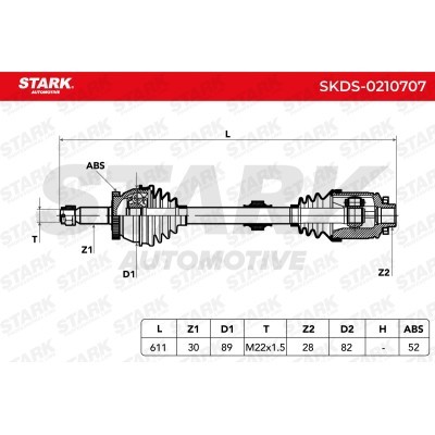 Drive Shaft Stark SKDS-0210707 SKDS-0210707 - photo 7
