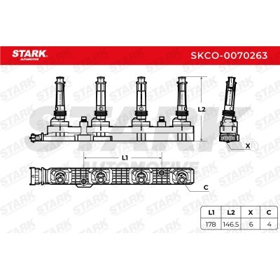 Ignition Coil Stark SKCO-0070263 SKCO-0070263 - photo 2