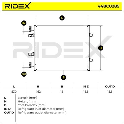 A/C condenser 448C0285 - photo 4