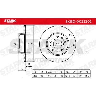 Brake Disc Stark SKBD-0022202 SKBD-0022202 - photo 4