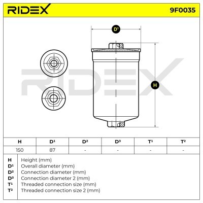 Fuel Filter RIDEX 9F0035 9F0035 - photo 5