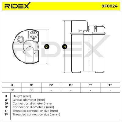 Fuel Filter RIDEX 9F0024 9F0024 - photo 4