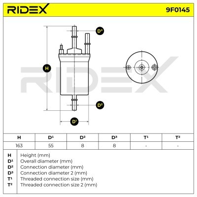 Fuel Filter RIDEX 9F0145 9F0145 - photo 5
