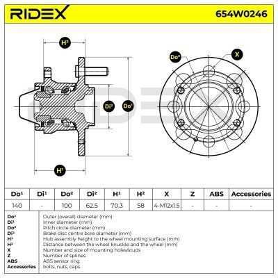 Wheel Bearing RIDEX 654W0246 654W0246 - photo 6
