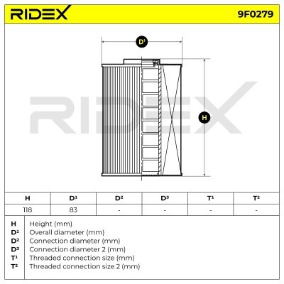 Fuel Filter RIDEX 9F0279 9F0279 - photo 4