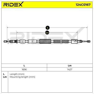 Cable Pull, Parking Brake RIDEX 124C0167 124C0167 - photo 6