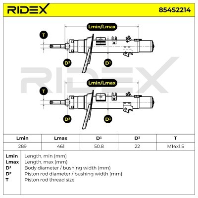 Shock Absorber RIDEX 854S2214 854S2214 - photo 6