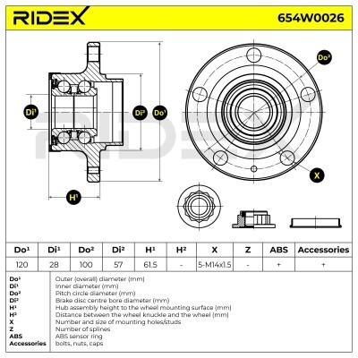 Wheel Bearing RIDEX 654W0026 654W0026 - photo 5