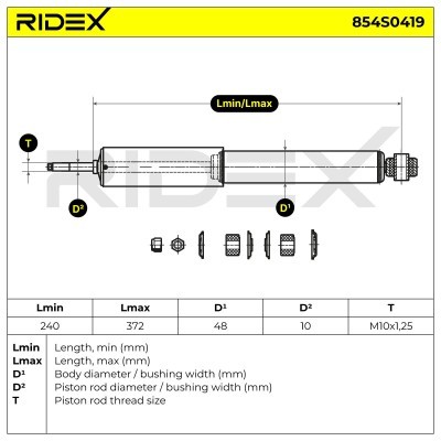 Shock Absorber RIDEX 854S0419 854S0419 - photo 9