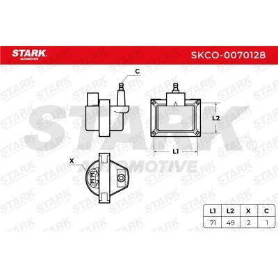 Ignition Coil Stark SKCO-0070128 SKCO-0070128 - photo 2