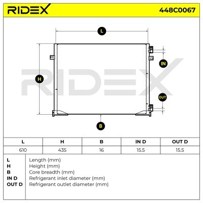 A/C condenser 448C0067 - photo 5