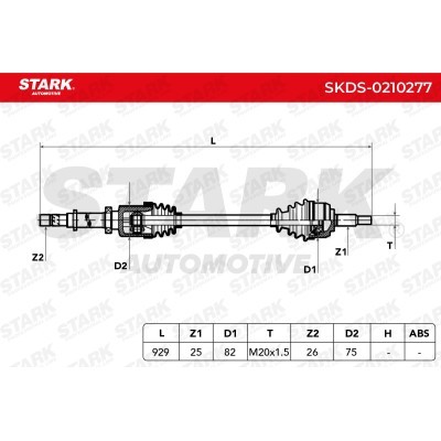 Drive Shaft Stark SKDS-0210277 SKDS-0210277 - photo 6