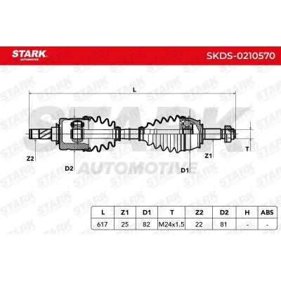 Drive Shaft Stark SKDS-0210570 SKDS-0210570 - photo 7