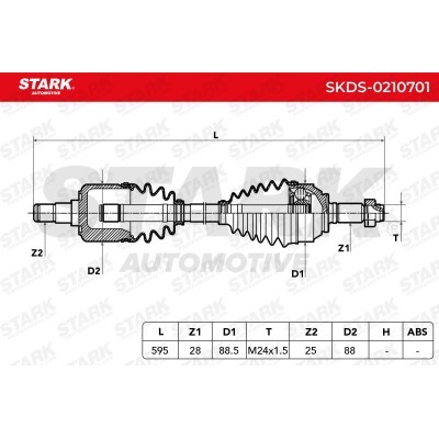 Drive Shaft Stark SKDS-0210701 SKDS-0210701 - photo 7