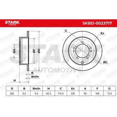 Brake Disc Stark SKBD-0023717 SKBD-0023717 - photo 4