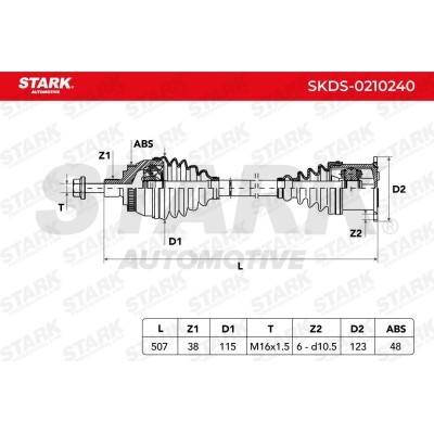 Drive Shaft Stark SKDS-0210240 SKDS-0210240 - photo 6