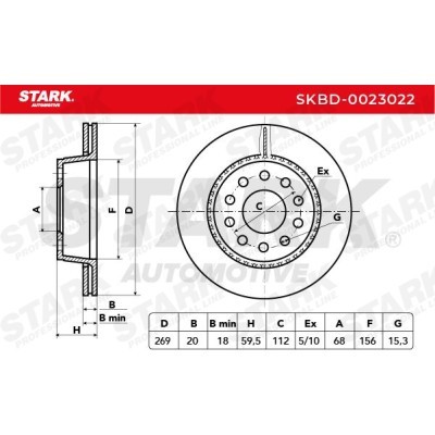 Brake Disc Stark SKBD-0023022 SKBD-0023022 - photo 5