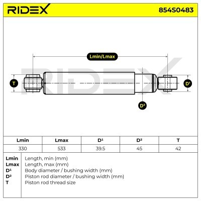 Shock Absorber RIDEX 854S0483 854S0483 - photo 6