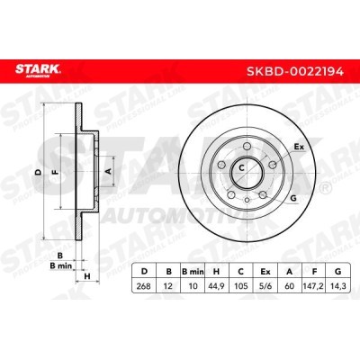 Brake Disc Stark SKBD-0022194 SKBD-0022194 - photo 8