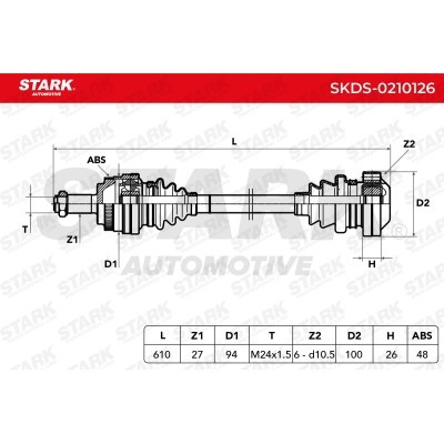 Drive Shaft Stark SKDS-0210126 SKDS-0210126 - photo 3